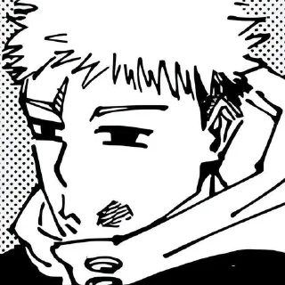 😐 emoji Юдзи Итадори|JJK. От Фурдо😘 Telegram sticker 23 of 120