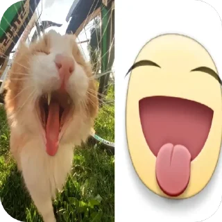 🫥 emoji котеки сабачке Telegram sticker 12 of 70
