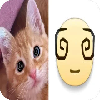🫥 emoji котеки сабачке Telegram sticker 10 of 70