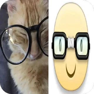 🫥 emoji котеки сабачке Telegram sticker 16 of 70