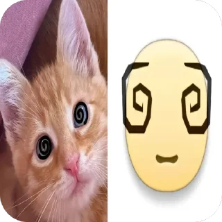 🫥 emoji котеки сабачке Telegram sticker 14 of 70