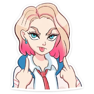 🖕 emoji Лера (@TgSticker) Telegram sticker 24 of 48