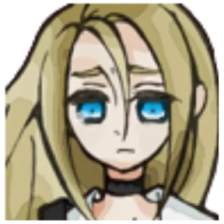 😢 emoji Rachel Gardner (game) Telegram sticker 7 of 14