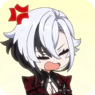 😡 emoji Arlecchino Telegram sticker 7 of 28