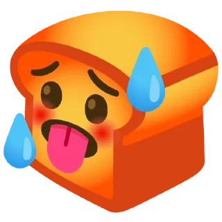 🥵 emoji ХлЭб глОва by Тапок и Сашок Telegram sticker 23 of 101