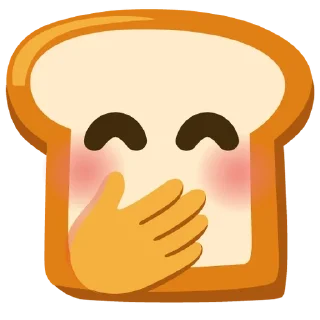 🤭 emoji ХлЭб глОва by Тапок и Сашок Telegram sticker 17 of 101