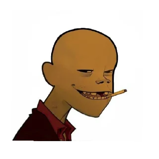 🧑‍🦲 emoji Gorillaz Telegram sticker 16 of 60