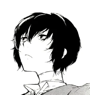 Sticker from dazai. by @qwxdd0x