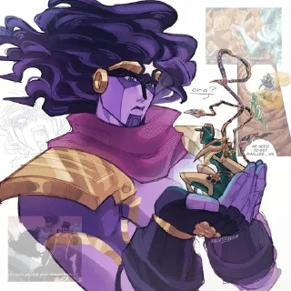 🤔 emoji star platinum Telegram sticker 5 of 29