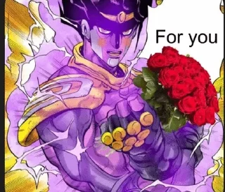 💐 emoji star platinum Telegram sticker 16 of 29