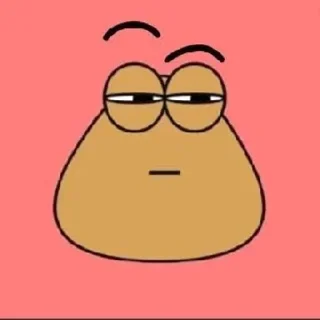 🤨 emoji 🔭піпі пупу (Pou) Telegram sticker 6 of 101