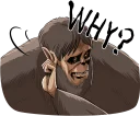 🤔 emoji Attack on Titan :: @line_stickers Telegram sticker 17 of 40