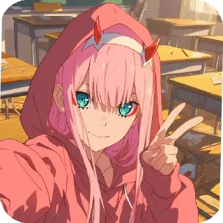 ✌️ emoji Zero_Two3407 Telegram sticker 22 of 99