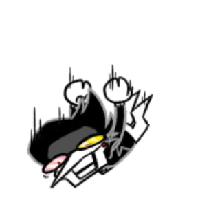 😨 emoji Spamton (Shimeji) | @TheKreg Telegram sticker 6 of 47
