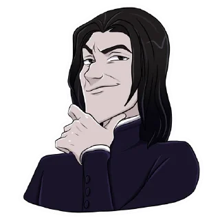 🤔 emoji Professor Snape Telegram sticker 17 of 23