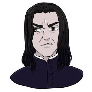 😬 emoji Professor Snape Telegram sticker 18 of 23