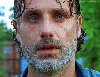 😢 emoji Rick grimes Telegram sticker 11 of 22