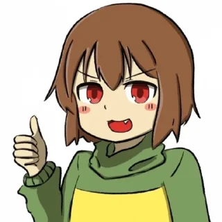 🍫 emoji 𝙘𝙝𝙖𝙧𝙖!! =) :: @stickers_undertale Telegram sticker 9 of 29