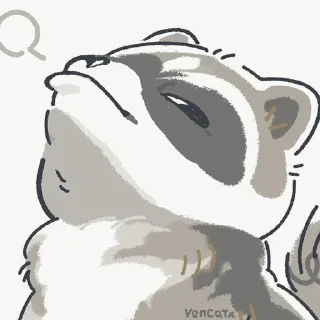 🦝 emoji ♡Енотка♡ Telegram sticker 17 of 46