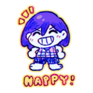 😁 emoji omori! Telegram sticker 7 of 35