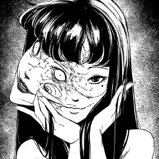 Sticker from ༉‧₊˚.Junji Ito