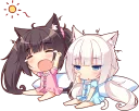 😪 emoji NEKOMIMI PARADISE :: @line_stickers Telegram sticker 18 of 80