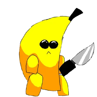 🔪 emoji Бананчик🍌🍌🍌 Telegram sticker 13 of 101