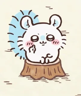☝️ emoji Chiikawa/Чиикава Telegram sticker 22 of 69