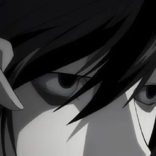 😒 emoji DEATH NOTE Telegram sticker 6 of 77