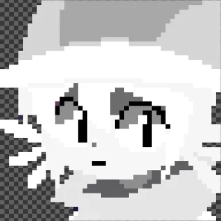 🌟 emoji White Niko 🤍@Lozzy_F Telegram sticker 7 of 34