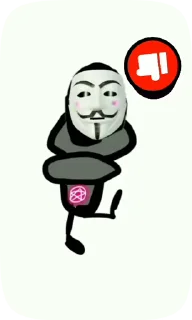 🗿 emoji Pack of neonAnon Telegram sticker 4 of 46