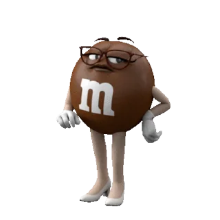 🤓 emoji M&Ms: @Pea4_stickerbot Telegram sticker 3 of 27