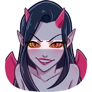 😈 emoji дьяволица 😈 Telegram sticker 10 of 48