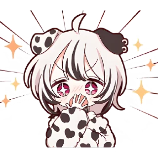 🫢 emoji Далматинская тян @Nyasticks Telegram sticker 10 of 25