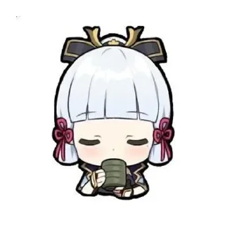 🌟 emoji Чиби Аяка @puplyaloe Telegram sticker 14 of 18