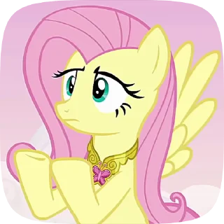 🌟 emoji Fluttershy : by RAT(Полиночка) Telegram sticker 22 of 52