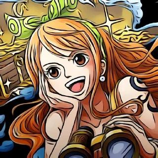😙 emoji ♡ 𝗡𝗮𝗺𝗶 @OnePiecestiks Telegram sticker 13 of 30
