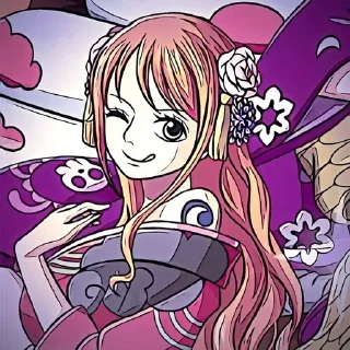 😙 emoji ♡ 𝗡𝗮𝗺𝗶 @OnePiecestiks Telegram sticker 17 of 30