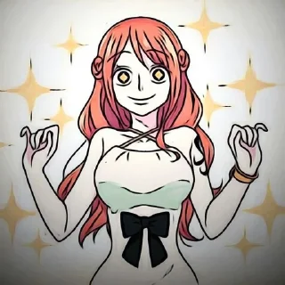 😙 emoji ♡ 𝗡𝗮𝗺𝗶 @OnePiecestiks Telegram sticker 5 of 30