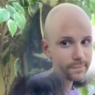 🧑‍🦲 emoji какая то Дана Telegram sticker 22 of 37
