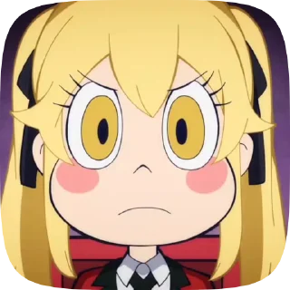 🃏 emoji kakegurui twin Telegram sticker 6 of 9