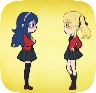 ♥️ emoji kakegurui twin Telegram sticker 9 of 9