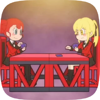 Sticker from kakegurui twin