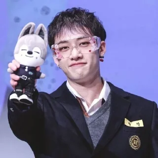 😊 emoji bang chan ::0697 🐺 Telegram sticker 6 of 36