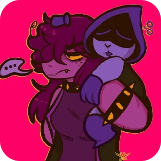 🪓 emoji 🪓Susie🪓 @UndertaleDeltaruneStickersArts Telegram sticker 9 of 37