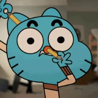 😎 emoji Gumball @this_is_sticker_party Telegram sticker 16 of 30