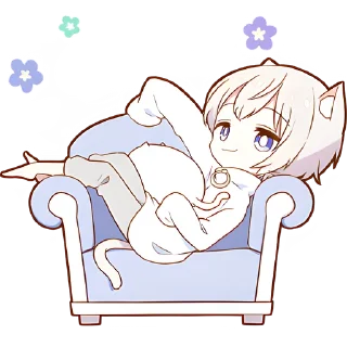 😏 emoji Мининеко-кун @Nyasticks Telegram sticker 8 of 41