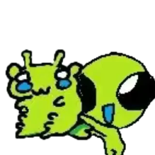 🐞 emoji 👽green aliens🛸 Telegram sticker 17 of 113