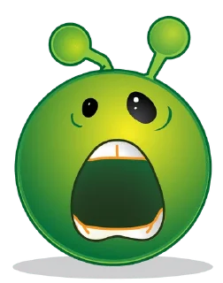🌟 emoji green alien lol ||| Telegram sticker 17 of 62