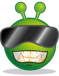 🌟 emoji green alien lol ||| Telegram sticker 21 of 62